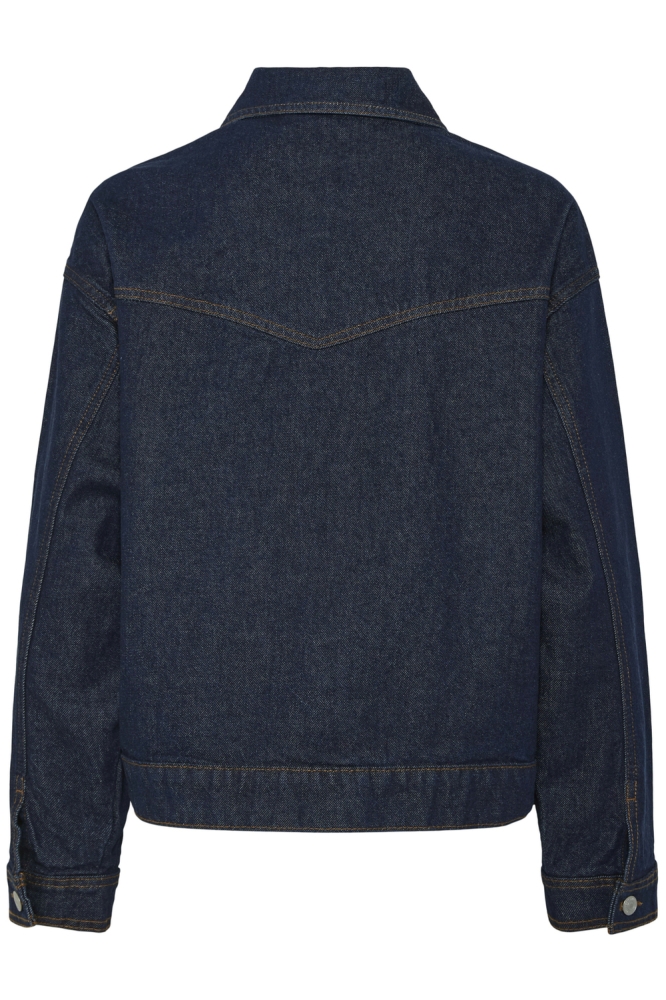 PCELMA DENIM JACKET NOOS BC 17154493 DARK BLEU